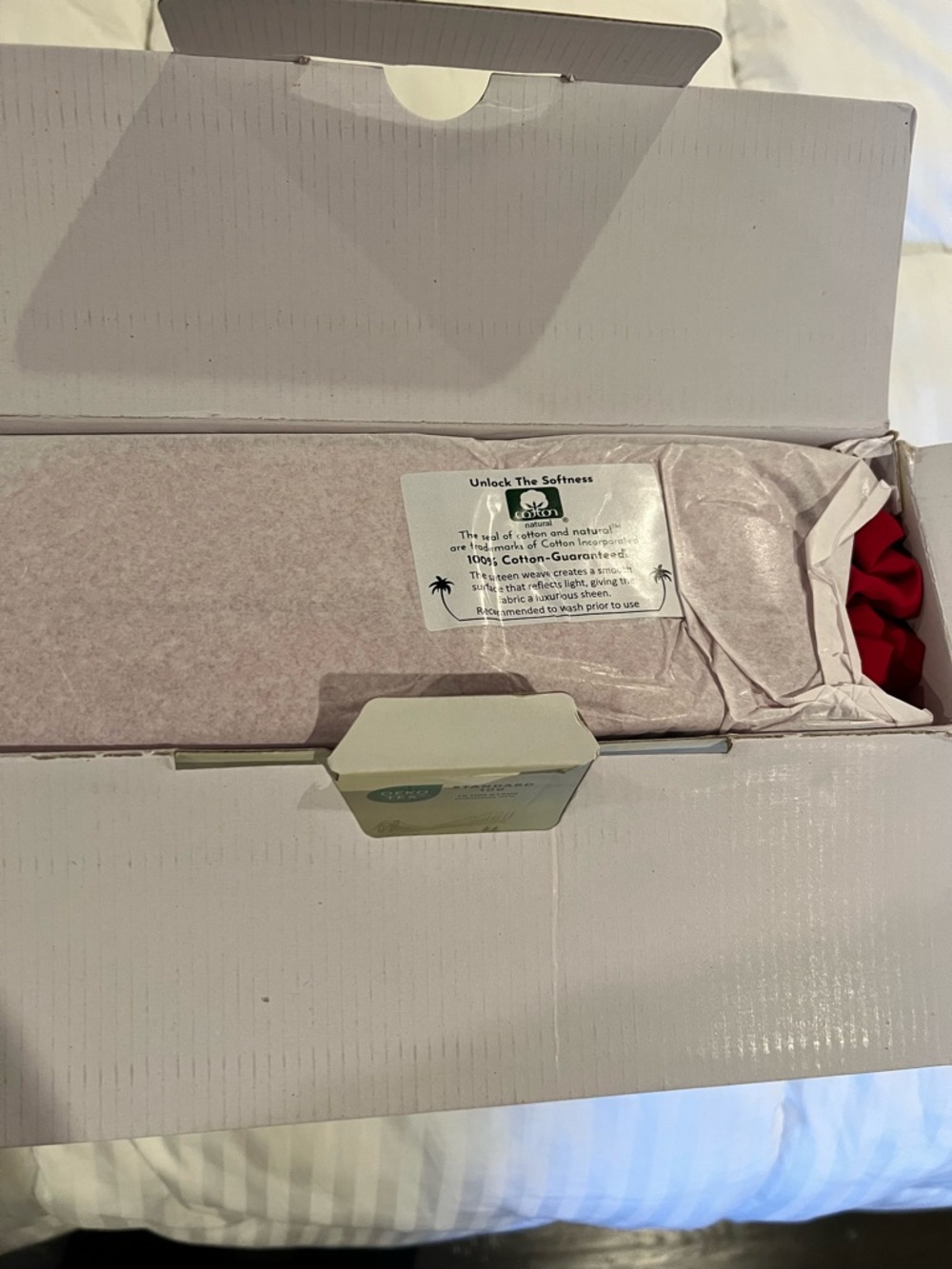 ποΈ New Queen Size π― Cotton Queen Size Sheet Set with Deep Pockets Fiery Red πΉ - Picture 3 of 10
